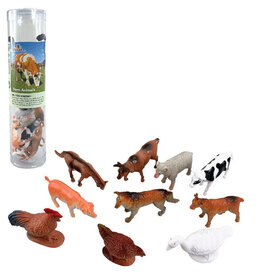 12 pcs 2" Farm Animals in tube