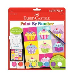 Faber Castell Paint By Number Cupcake Pop-Art