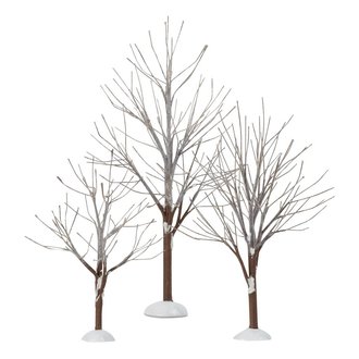 Department 56 ''First Frost Trees'' Set of 3 General Village Accessory 800007 Department 56 ''First Frost Trees'' Set of 3 General Village Accessory 800007