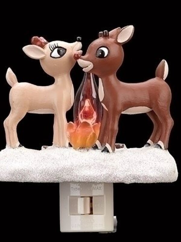 Rudolph and Clarice Flicker Flame Nightlight