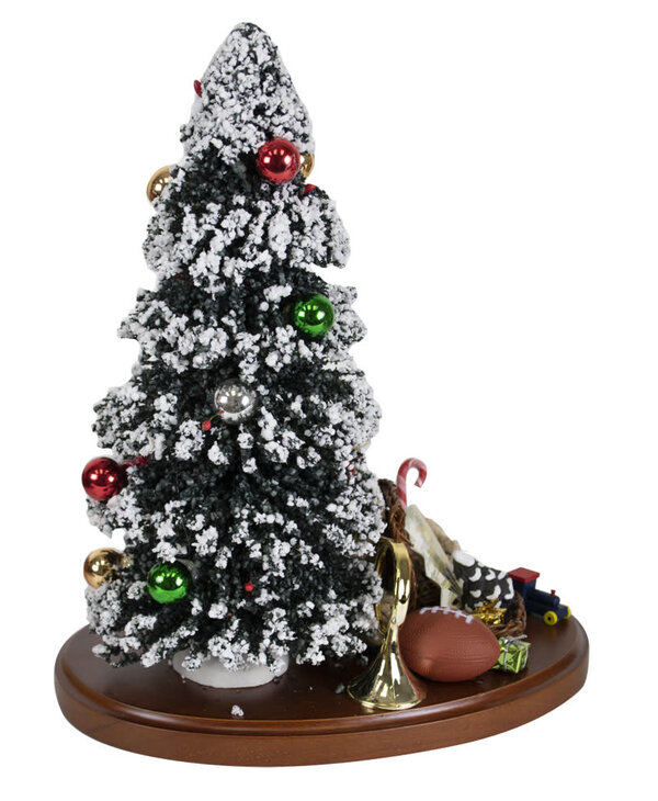 Byers' Choice "Tree on Wood Base with Toys"