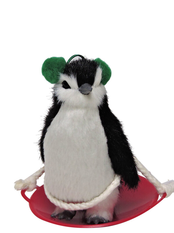 Penguin on Snow Saucer by Byers' Choice