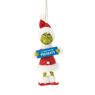 Department 56 Here for the Presents Ornament Grinch 6006014 Department 56 Here for the Presents Ornament Grinch 6006014