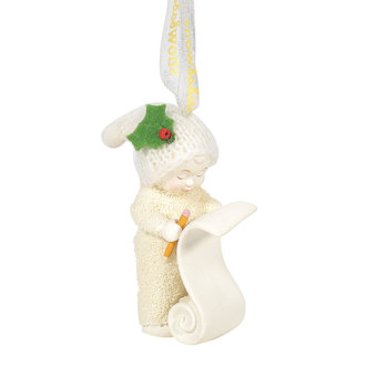 Department 56 Making the List ornament - Snowbabies Celebrations Ornaments 6005783 Department 56 Making the List ornament - Snowbabies Celebrations Ornaments 6005783