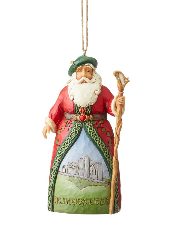 Irish Santa Ornament by Jim Shore