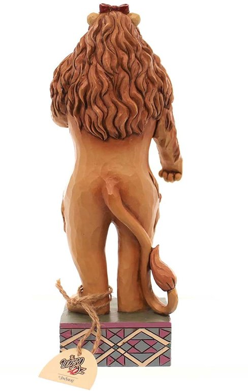 JIm Shore Wizard of Oz Cowardly Lion with Medal of Courage Figurine
