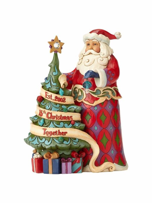 Santa with Tree Jim Shore 15th Anniversary  4059000