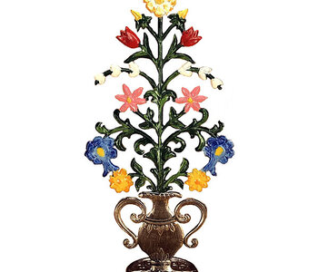 Flower in Vase Bavarian Pewter 3.5"H