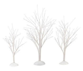 ''White Bare Branch Trees'' Ens de 3   Accessoire Village General 4033831