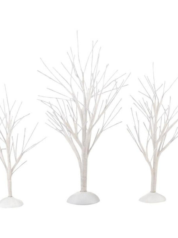 ''White Bare Branch Trees'' Set of 3  General Village Accessory 4033831