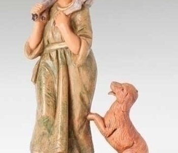 Ethan shepherd with Animals for Nativity Fontanini 5" #52524