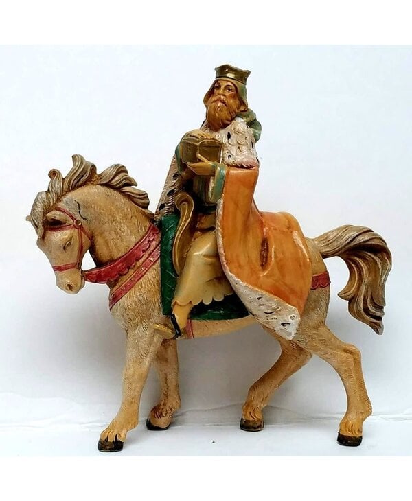 Fontanini 5" Heirloom Nativity King Melchior on Horse