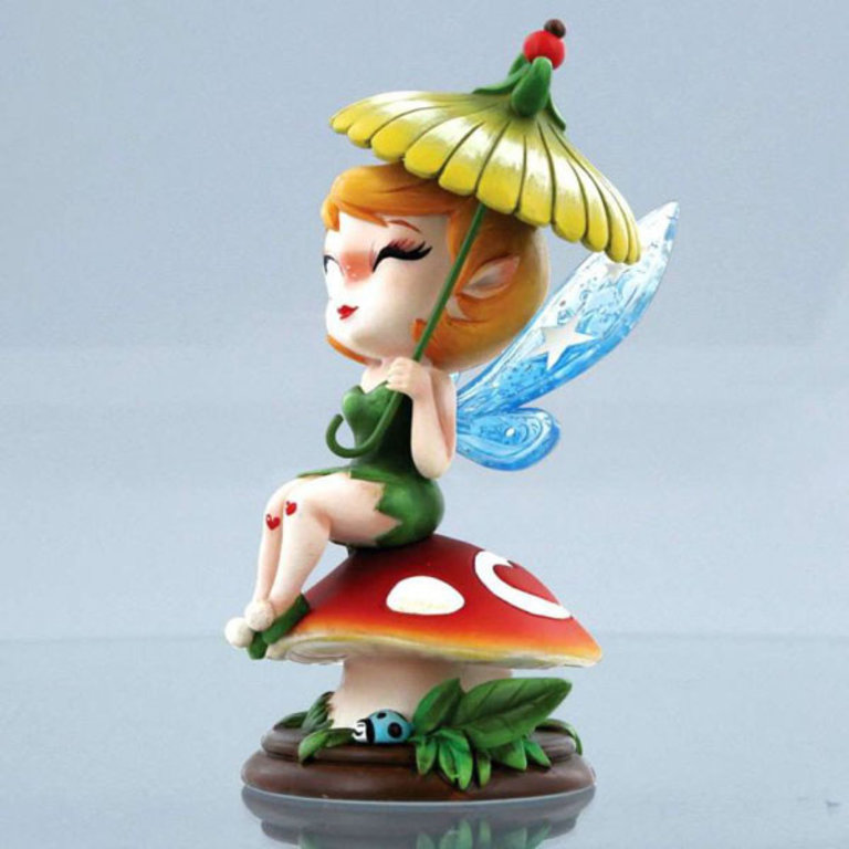 Tinkerbell On Mushroom 6 Inch Figure by Miss Mindy