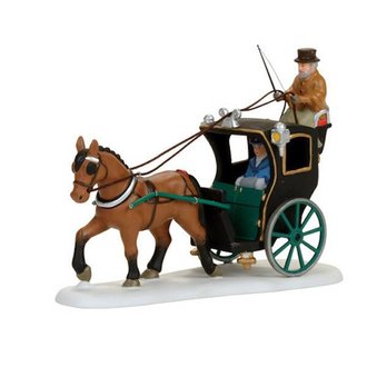 Department 56 ''Holiday Cab Ride'' Dickens Village Accessory 4056638 Department 56 ''Holiday Cab Ride'' Dickens Village Accessory 4056638