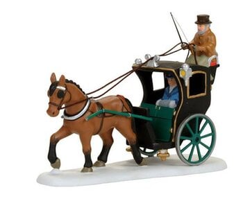 ''Holiday Cab Ride'' Dickens Village Accessory 4056638