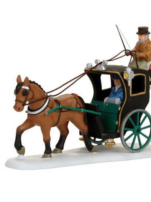 ''Holiday Cab Ride'' Dickens Village Accessory 4056638