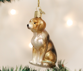 Beagle Dog Glass Ornament 12286