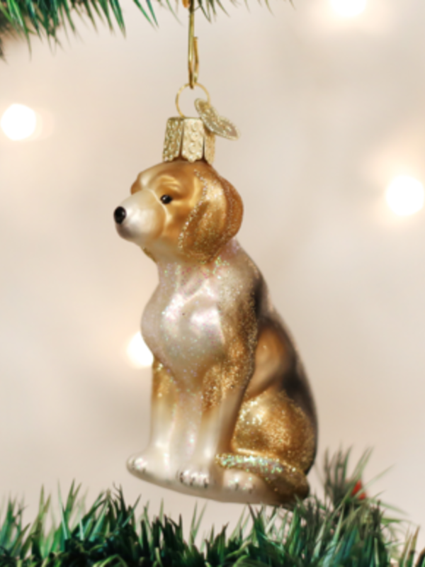 Beagle Dog Glass Ornament 12286
