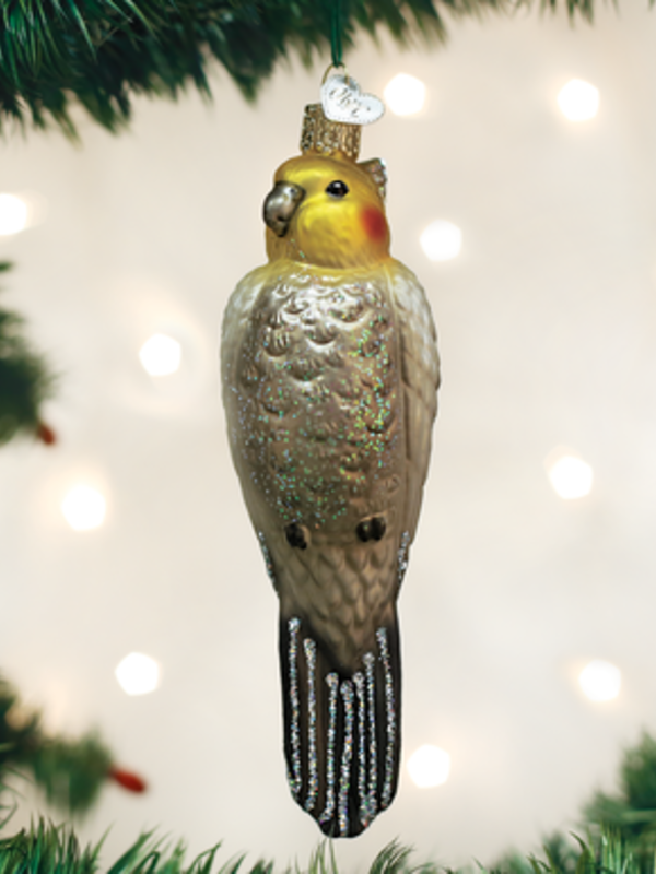 Cockatiel Glass Ornament 16109