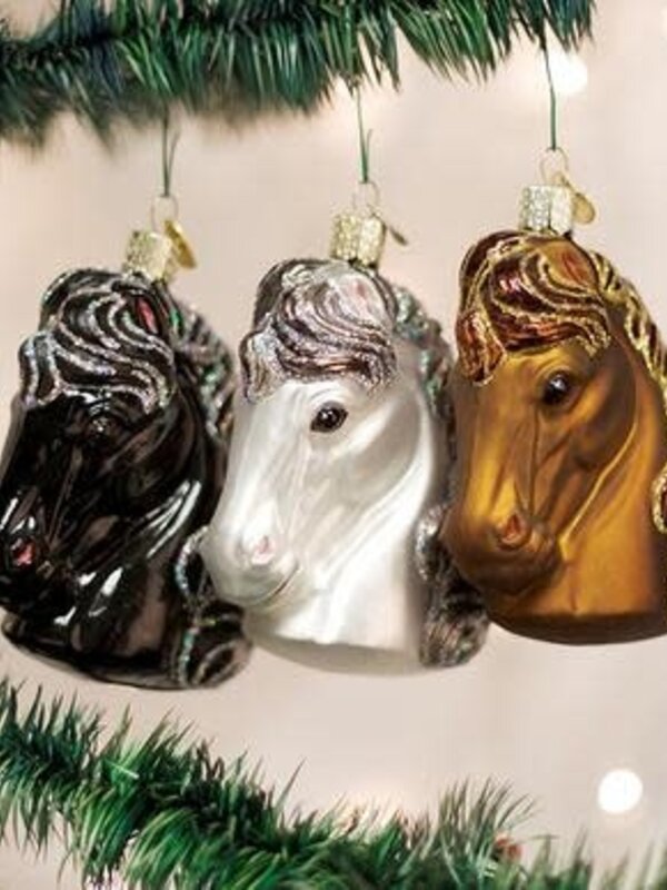 Horse Head, Glass Ornament 12104