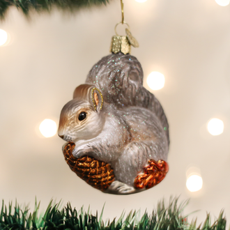 Old World Christmas Hungry Squirrel, GLass Ornament Old World Christmas Hungry Squirrel, GLass Ornament