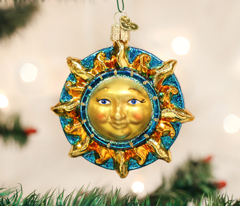 Fanciful Sun Glass Ornament 22034