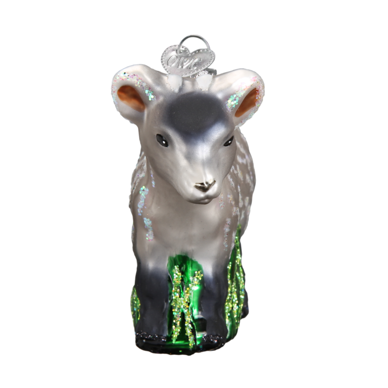 Pygmy Goat, Mouth Blown Glass Ornament
