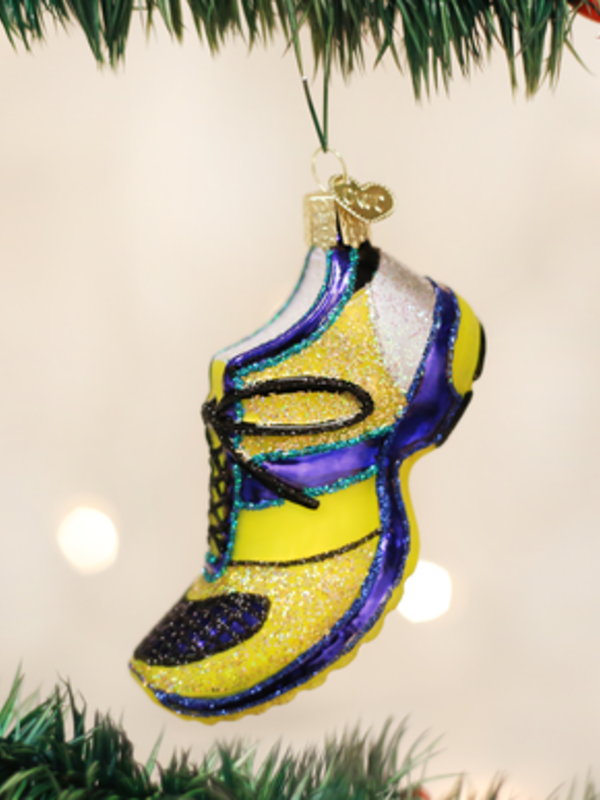 Running Shoe, Glass Ornament 32200