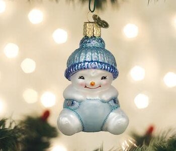 Snow Baby Boy, Glass Ornament 24190