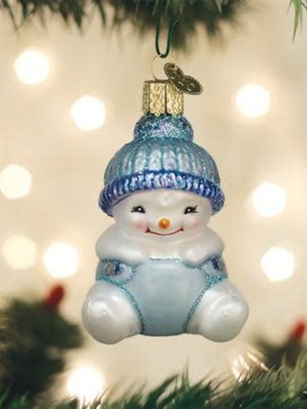 Snow Baby Boy, Glass Ornament 24190