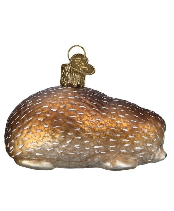 Vintage Hedgehog, Mouth Blown Glass Ornament