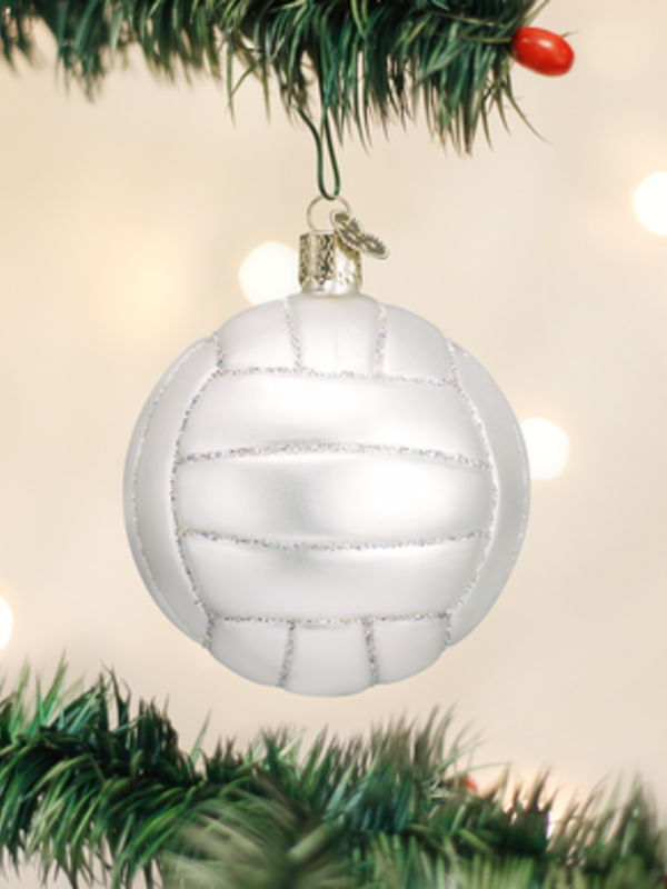 Volleyball, Glass Ornament 44022