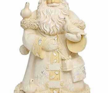 White Santa with Doves Orn,  Heart of Christmas 6001395