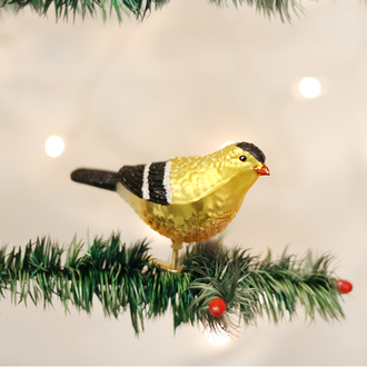 Old World Christmas American Goldfinch Glass Ornament Old World Christmas American Goldfinch Glass Ornament