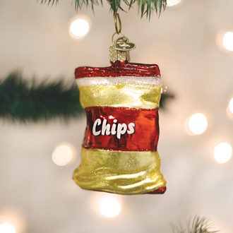 Old World Christmas Sac de Croustilles, Ornement de verre Old World Christmas Sac de Croustilles, Ornement de verre