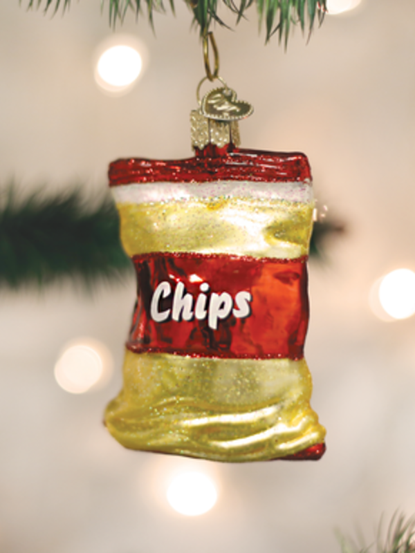 Bag Of Chips Glass Ornament 32154