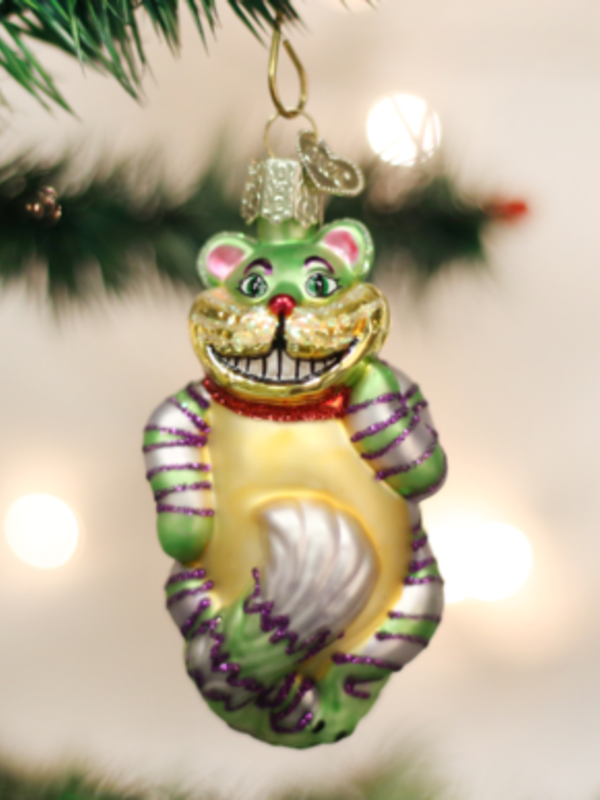 Cheshire Cat Glass Ornament 12052