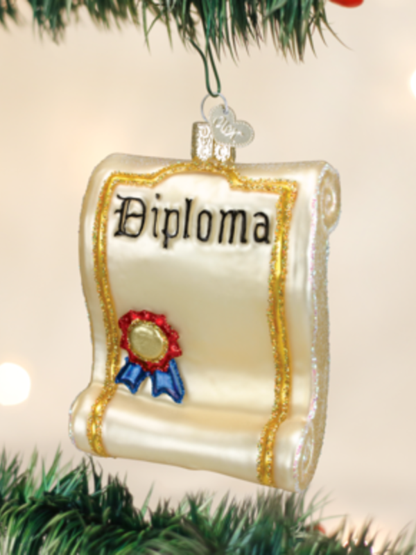 Diploma, Glass Ornament 36085