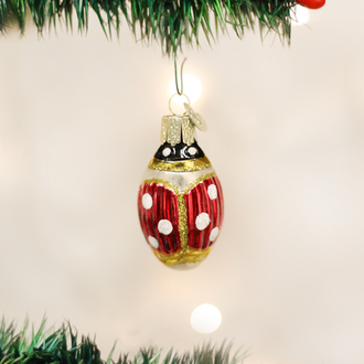 Old World Christmas Lucky Ladybug , Glass Ornament Old World Christmas Lucky Ladybug , Glass Ornament
