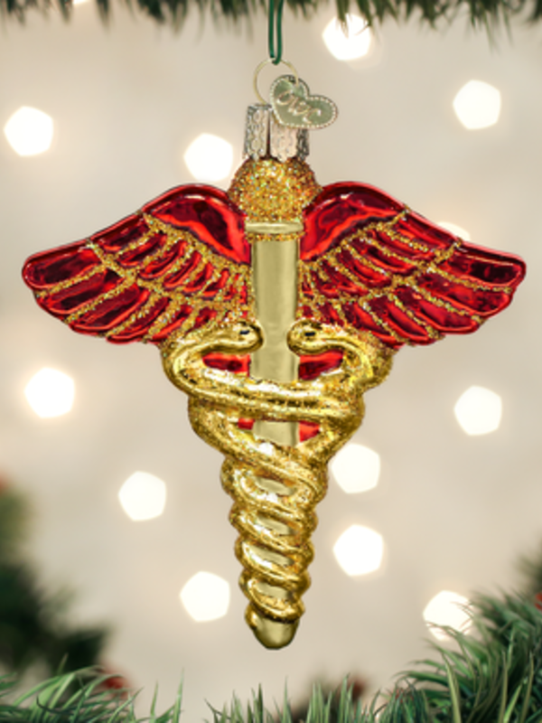 Medical Symbol, Glass Ornament 36239