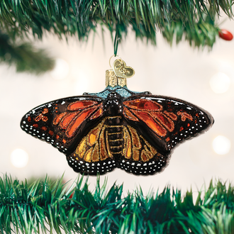 Old World Christmas Monarch Butterfly, Glass Ornament Old World Christmas Monarch Butterfly, Glass Ornament