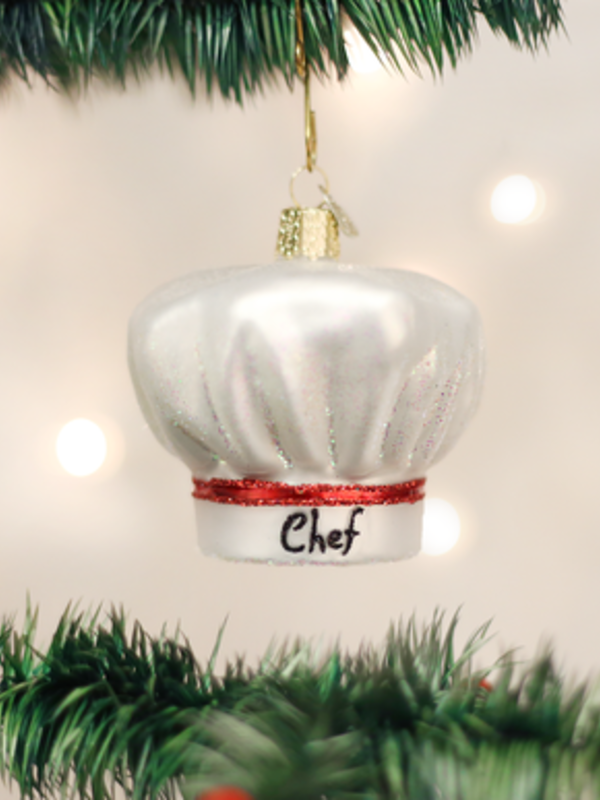 Chef's Hat, Glass Ornament 32239