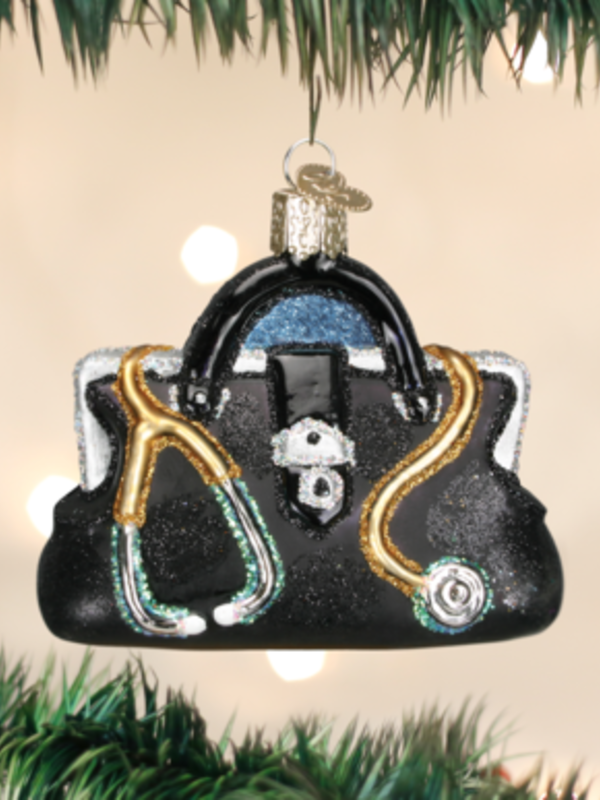 Doctor's Bag, Glass Ornament 36084
