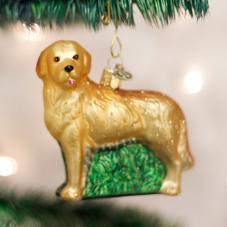 Old World Christmas Golden Retriever, Glass Ornament Old World Christmas Golden Retriever, Glass Ornament