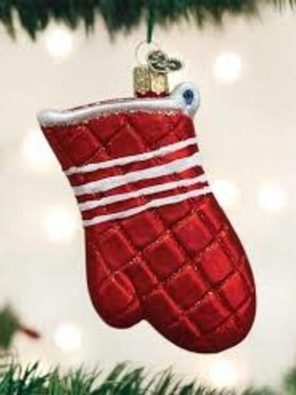 Oven Mitts, Glass Ornament 32298