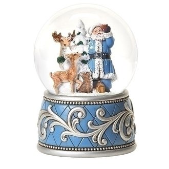 Joseph's Studio Boule a Neige Musicale Père Noël et Animaux 5.5"H 134081 Joseph's Studio Boule a Neige Musicale Père Noël et Animaux 5.5"H 134081