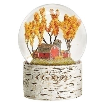 Boule de Neige Musicale Grange de Récolte 5.5"H 134196 Boule de Neige Musicale Grange de Récolte 5.5"H 134196