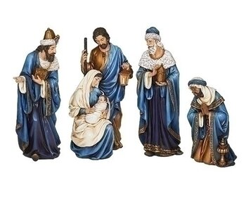 Holy Family and Wisemen Blue and Gold 633336