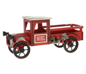 Camion Rouge et Blanc Vintage 20.5"