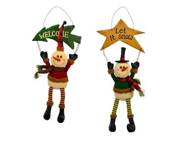 Bonhomme de Neige 19" pour Porte Ass.2